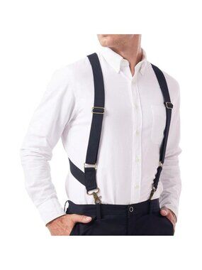 Heavy Duty Suspenders for Men Big and Tall Comfortable Adjustable Support
